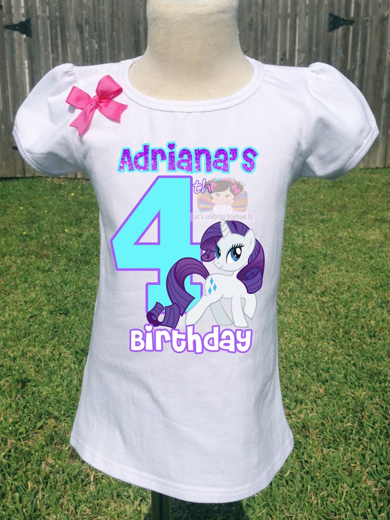 Rarity Pony Birthday Shirt – Let's Celebrate Boutique